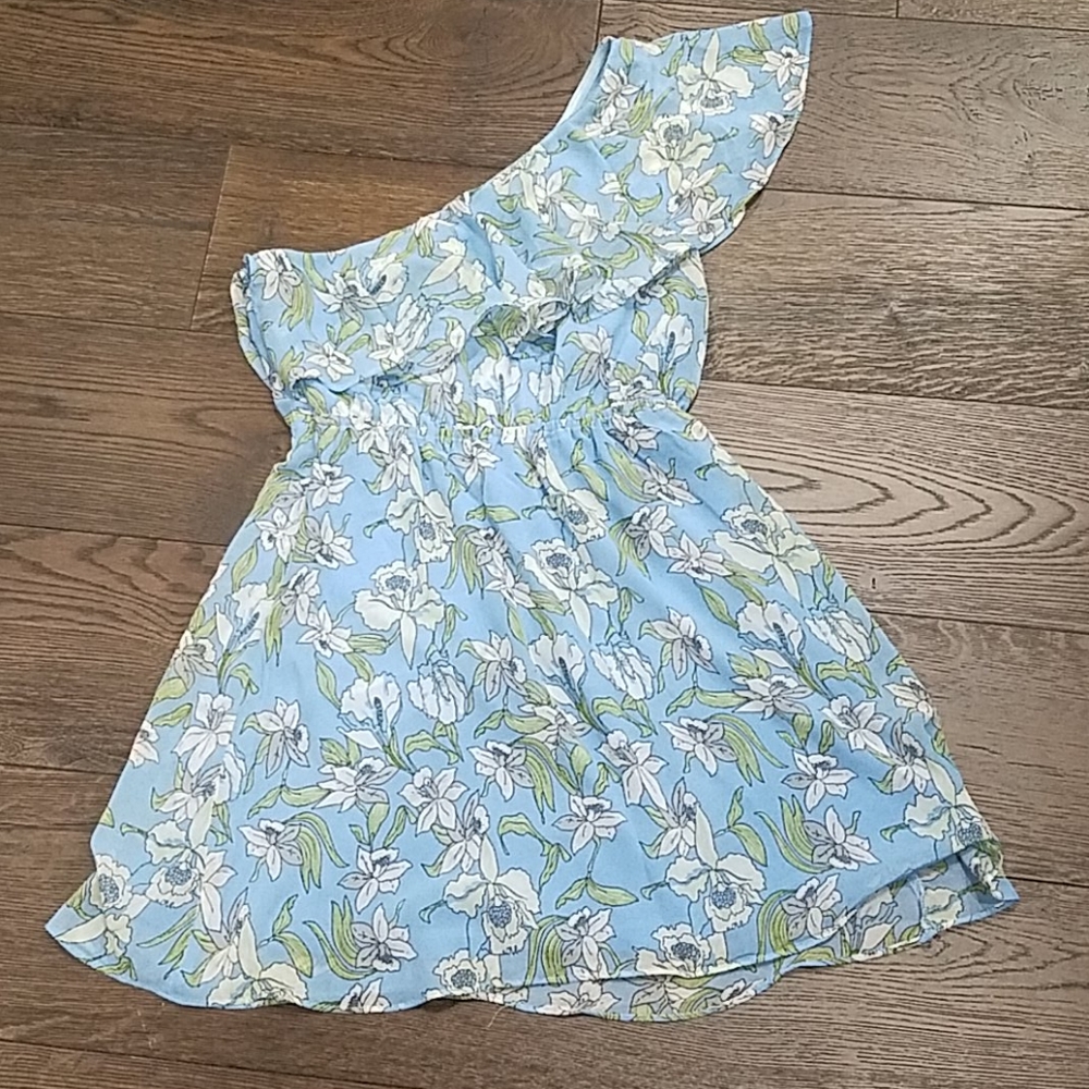 Floral One Shoulder Dress